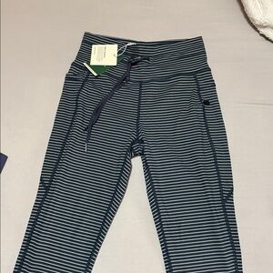 Halara High Waisted Striped Yoga Leggings